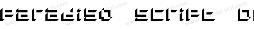 Paradiso Script Drop Shadow字体转换